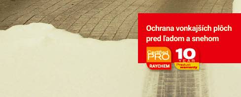ochrana vonkajsich ploch pred snehom a ladom